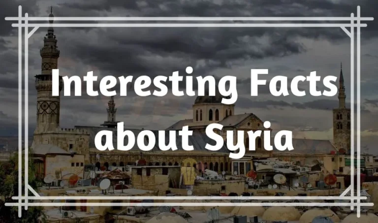 51 Unique Interesting Facts about Syria that Nobody Know
